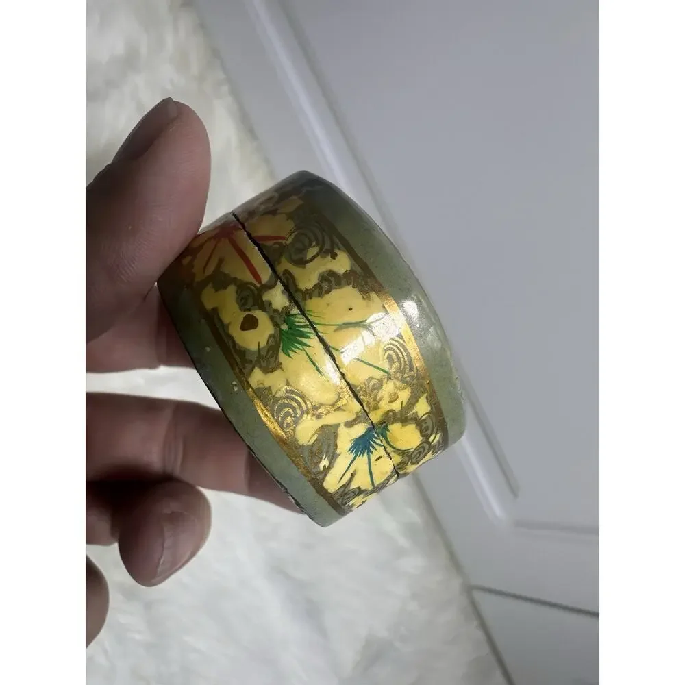 Vintage Paper Mache Trinket‎ Box